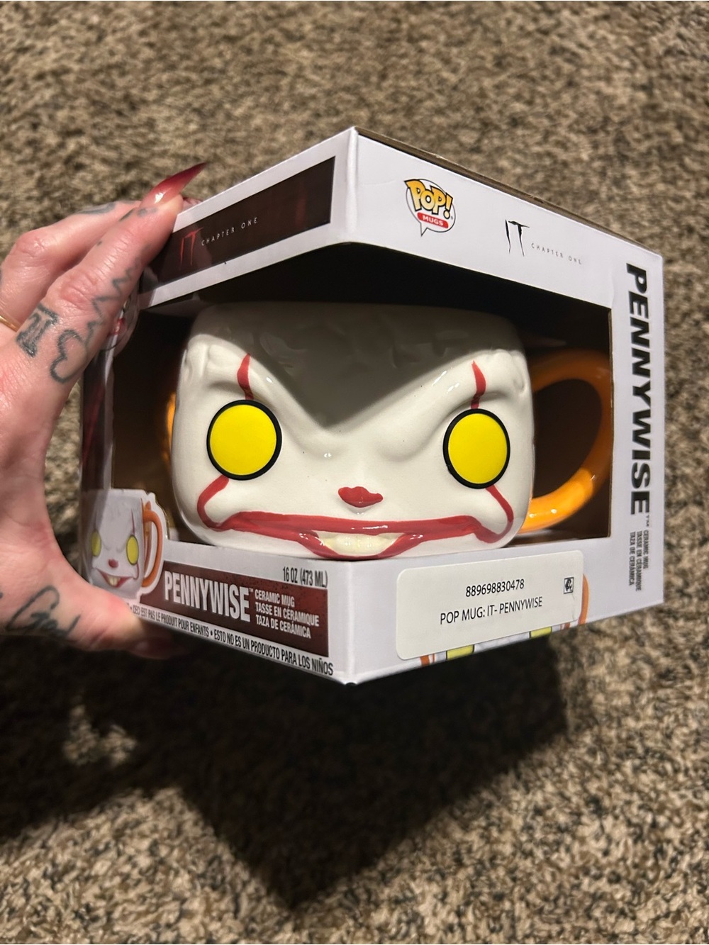 Funko Pennywise Ceramic Mug - White, Yellow & Orange
